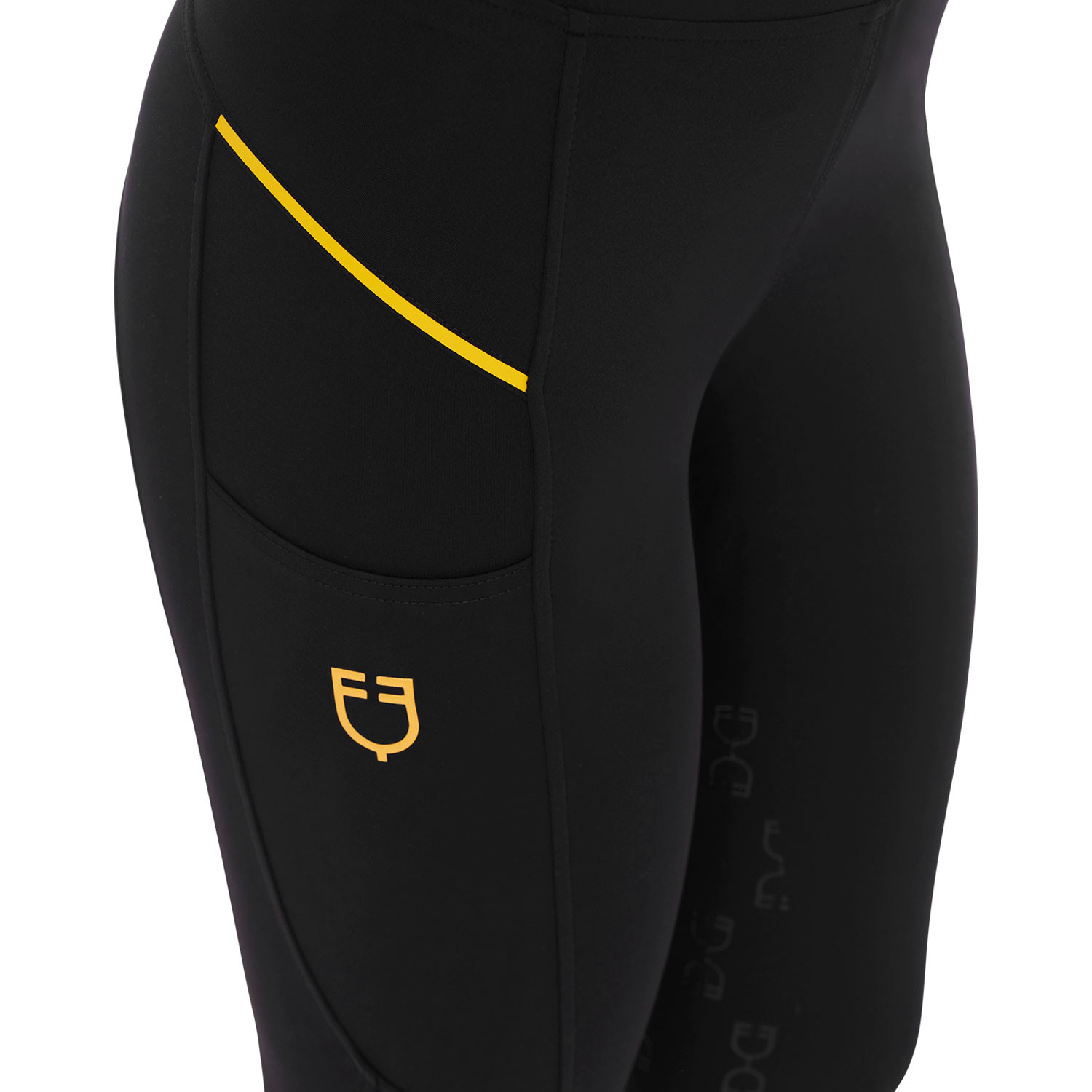 Schmale Damen-Leggings mit Micro-Mesh-Einsätzen