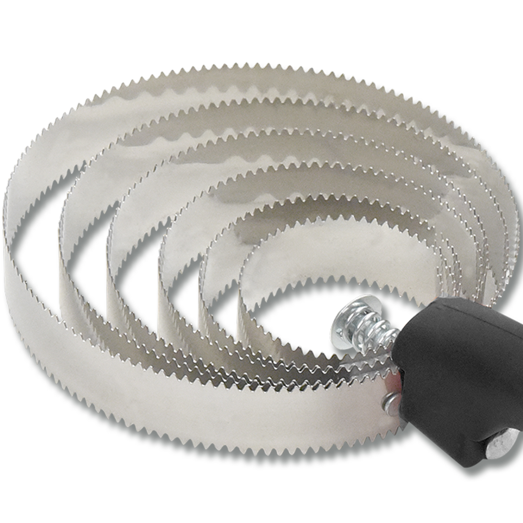 Federstriegel 6-fach, Edelstahl, schwarz