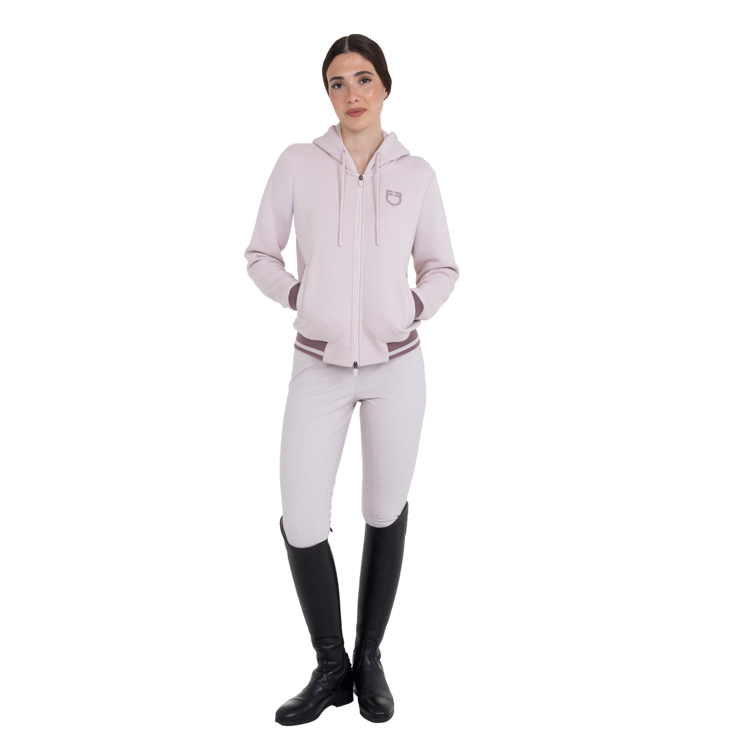 Damen-Kapuzenjacke mit Frontreißverschluss