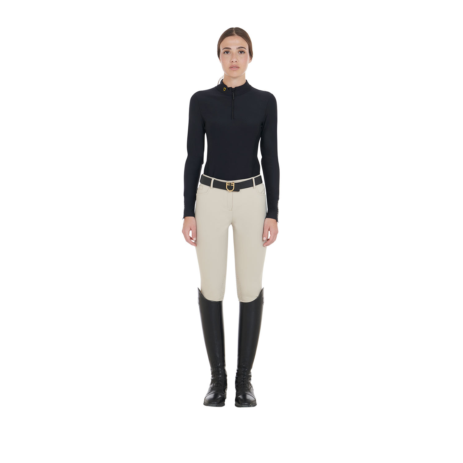 Technisches Damen-Langarm-Trainingspolo