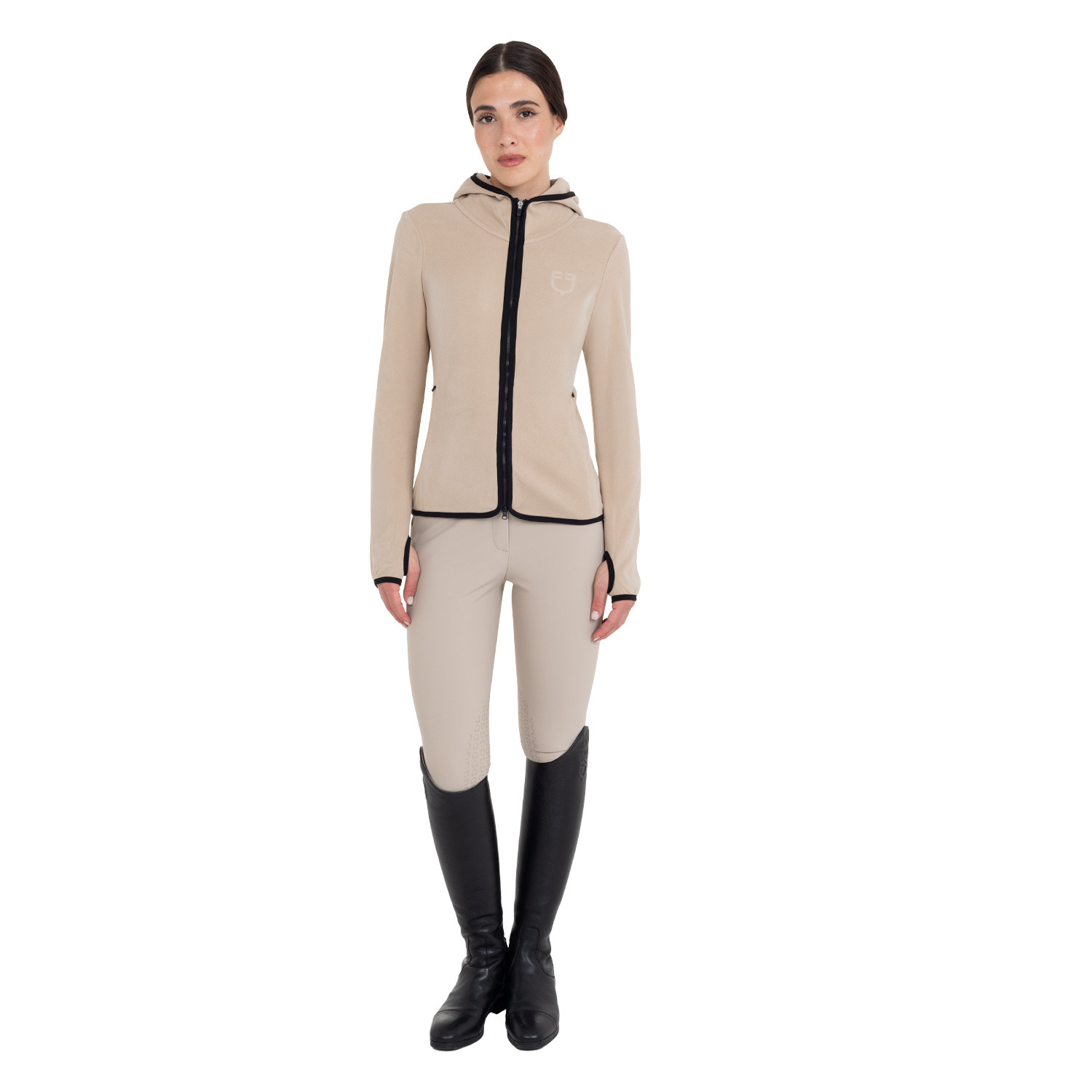 Damen-Fleece-Sweatshirt mit Reißverschluss