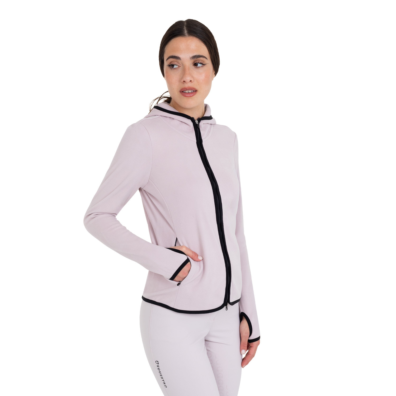 Damen-Fleece-Sweatshirt mit Reißverschluss