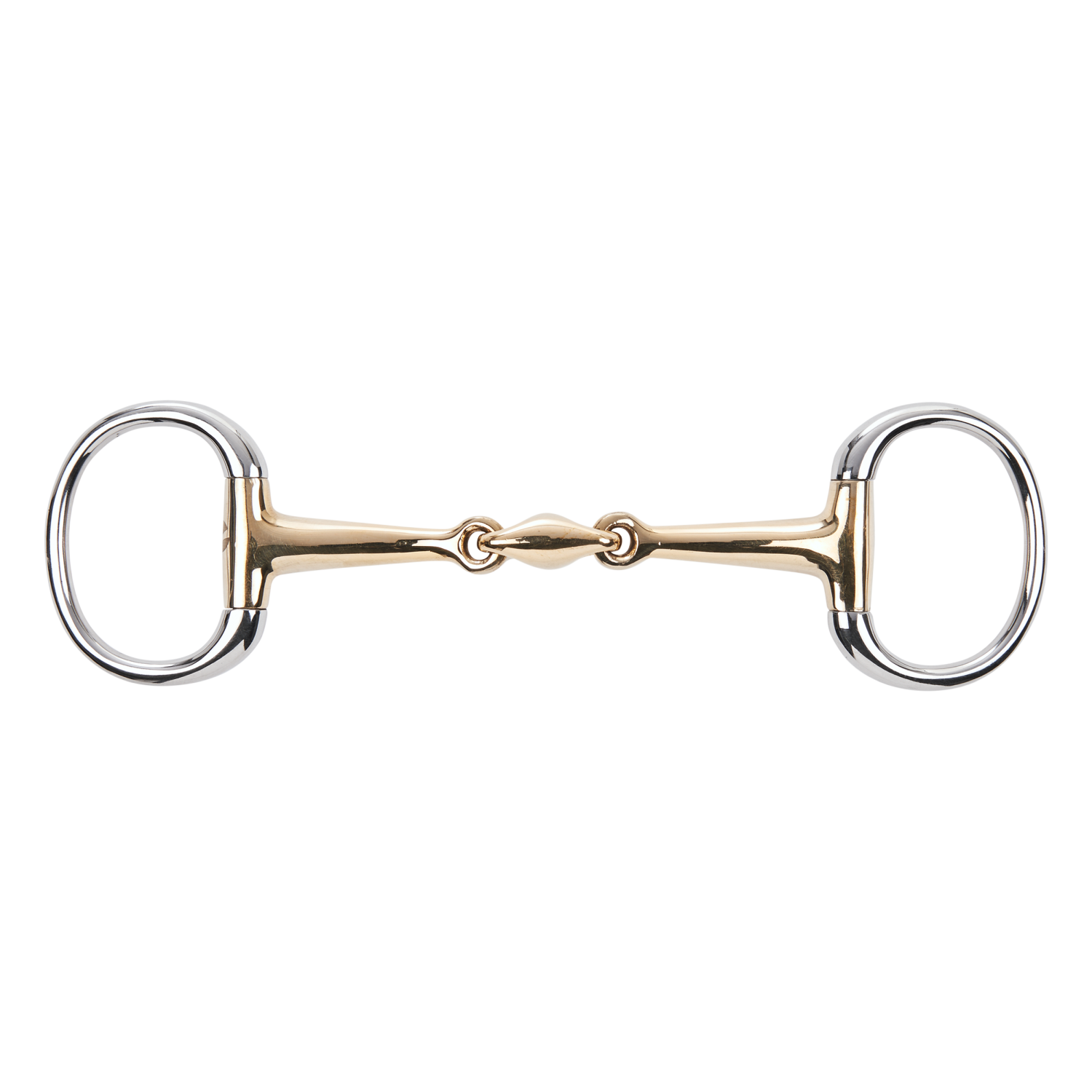 Unterleg-Olivenkopfgebiss Kaugan® 14 mm, doppelt gebrochen