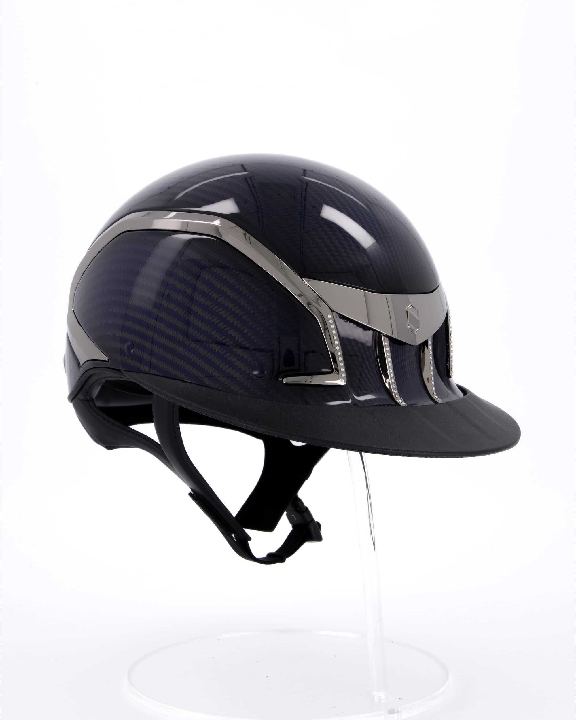 Riding helmet XJ Miss Glossy Swarovski in blue