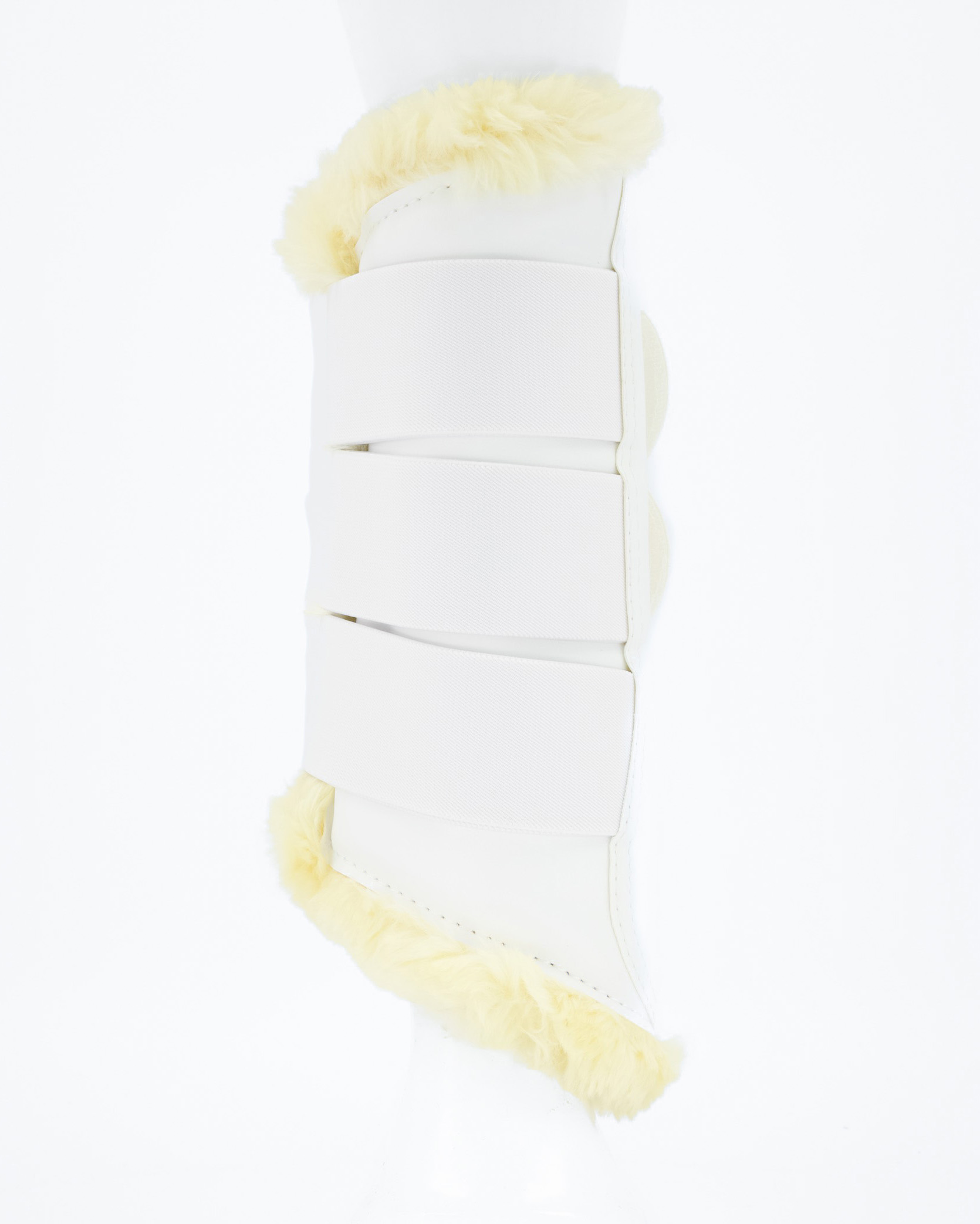 Imitation leather gaiters "Show" - imitation fur