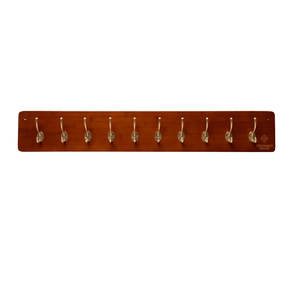 Girth/jacket rack with 10 hooks