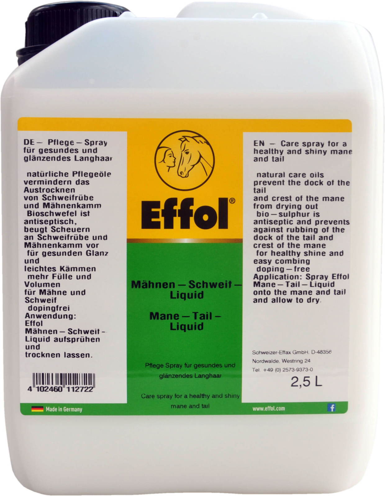 Effol Mane and Tail Liquid, 500 ml