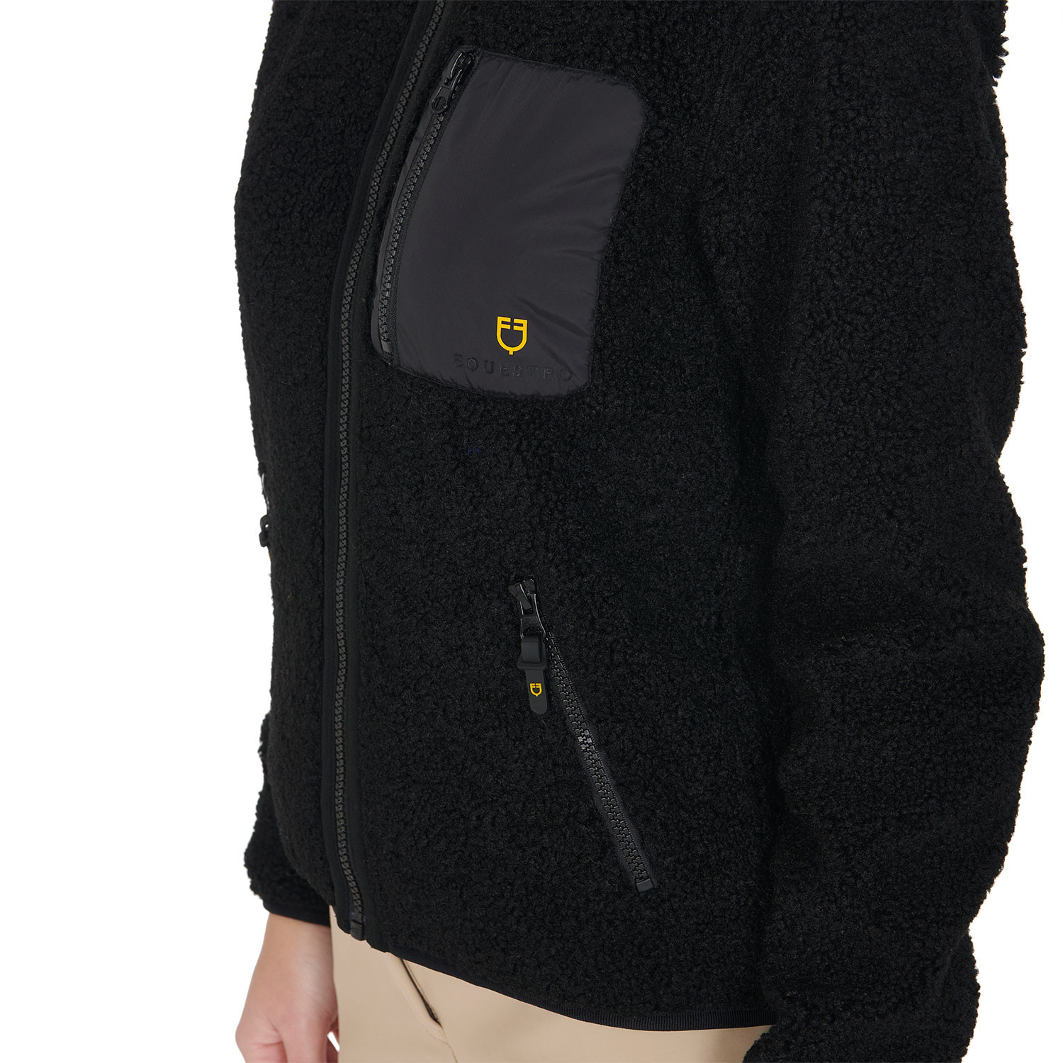 Damen-Fleece-Sweatshirt mit Fronttasche
