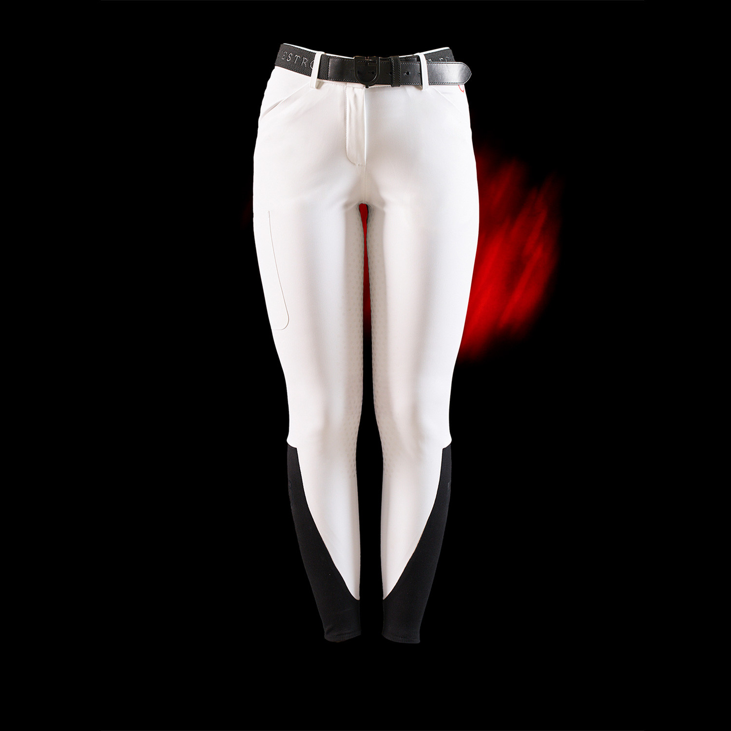 Schmale Damen-Reithose mit Vollbesatz
