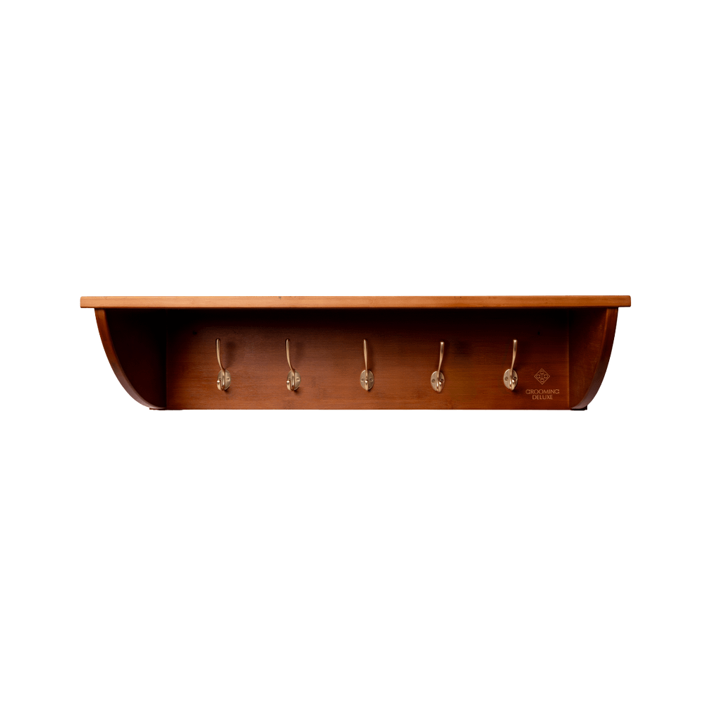 Helmet rack with 5 hooks