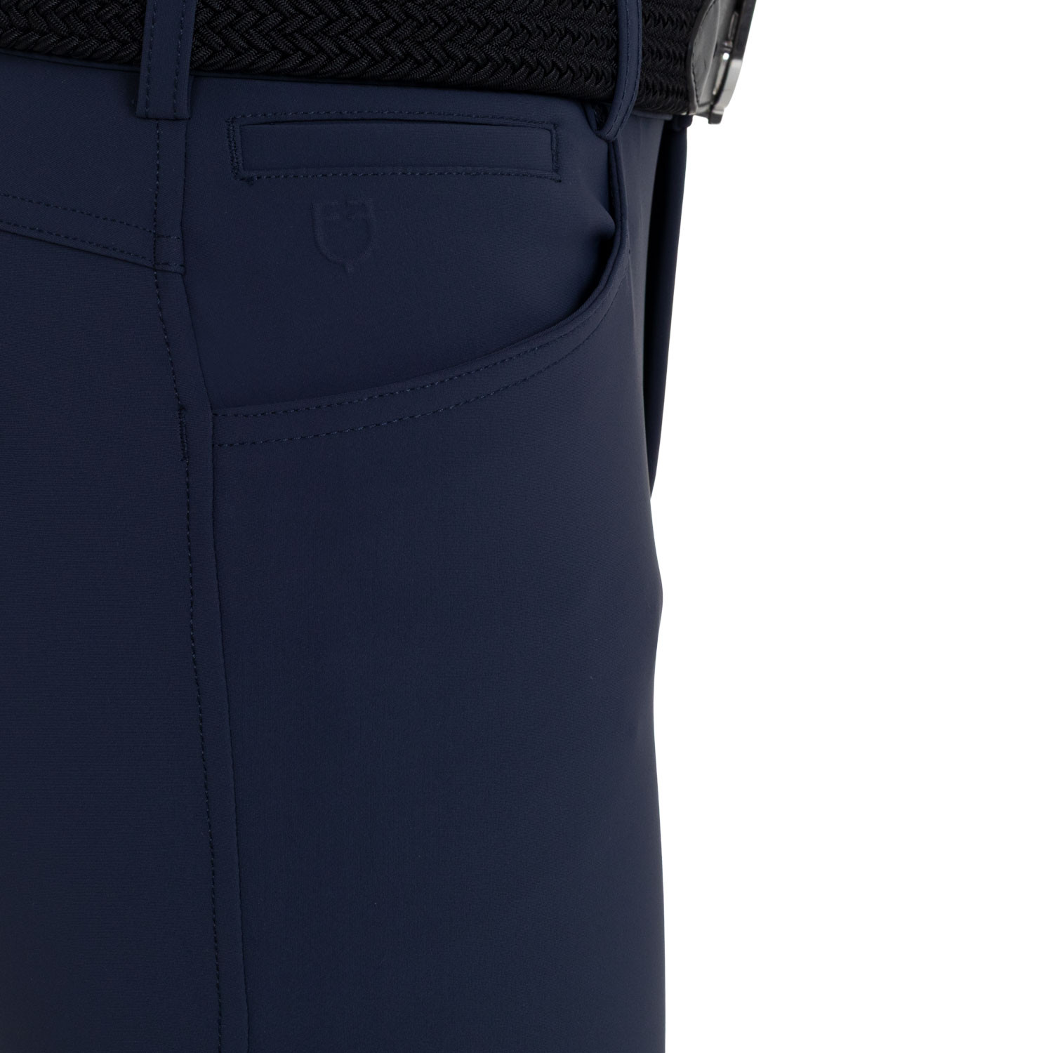 Heren rijbroek slim fit met kniegrip