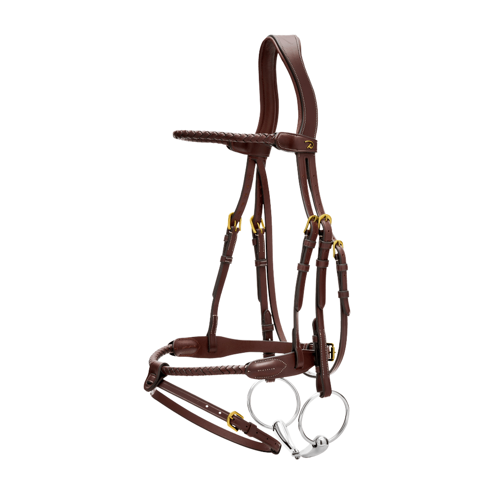 Rund geflochtene Trense mit kombiniertem Reithalfter DY | Dy'on