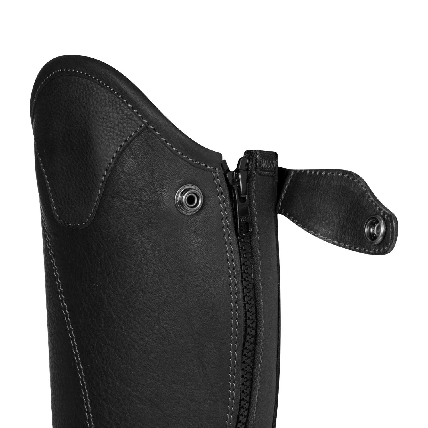 Unisex-Stiefeletten aus weichem Leder mit seitlichem Reißverschluss