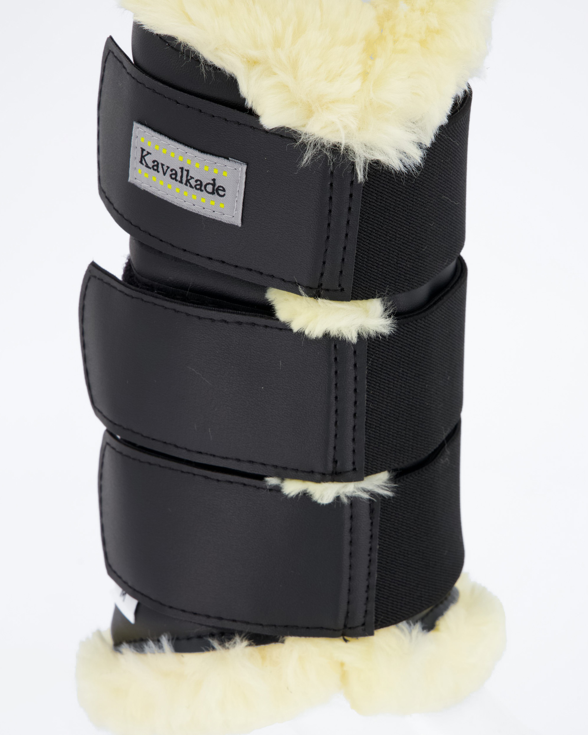 Imitation leather gaiters "Show" - imitation fur