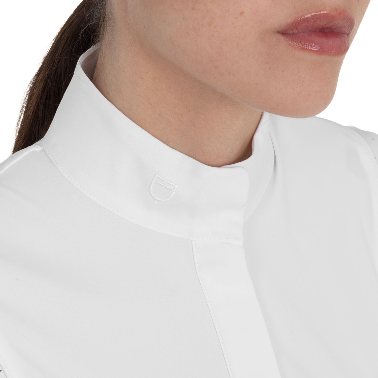 Damen-Turnierpolo kurzarm mit Mesh-Einsätzen