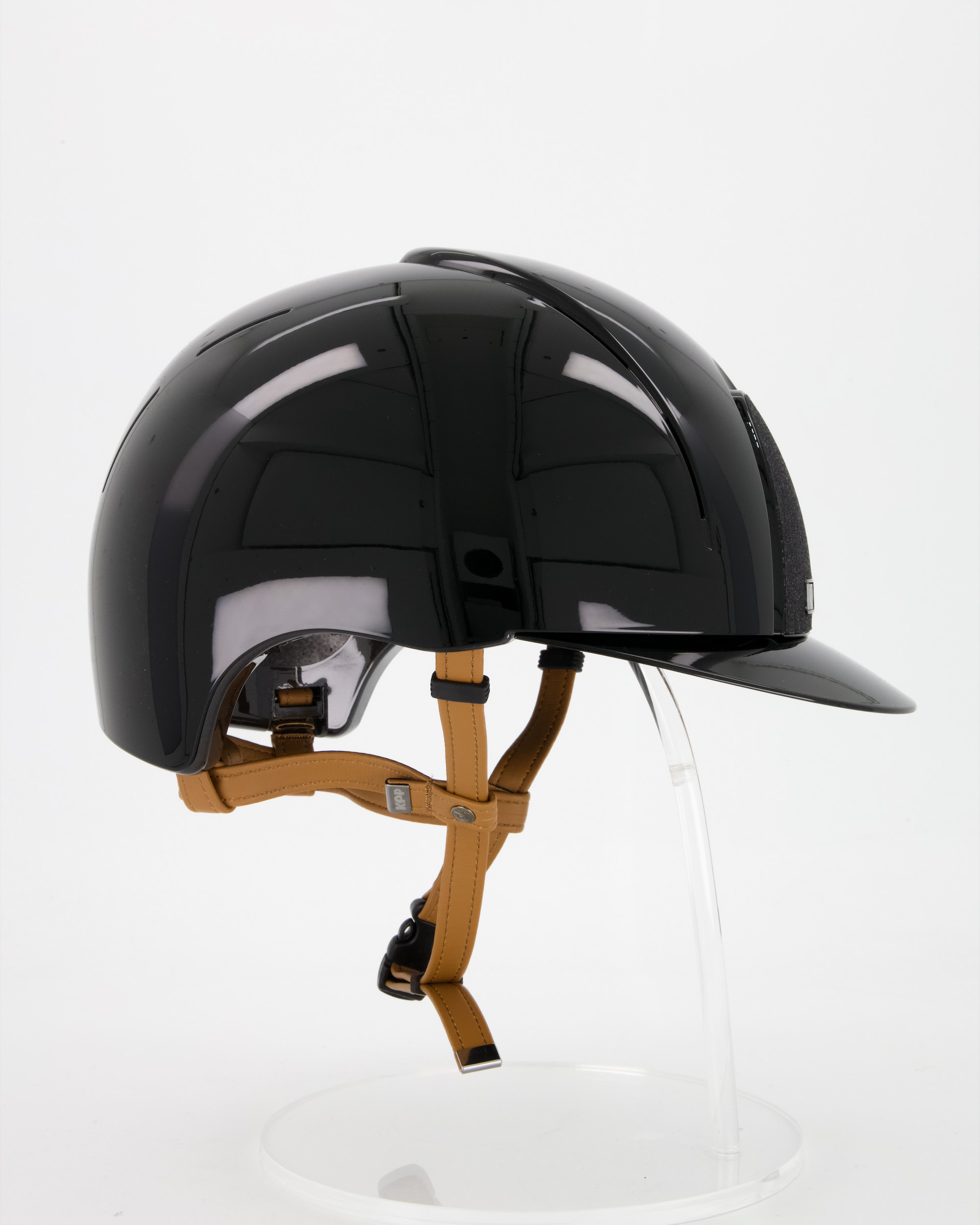 Reithelm Smart Nova Polish Star mit beigen Kinnriemen