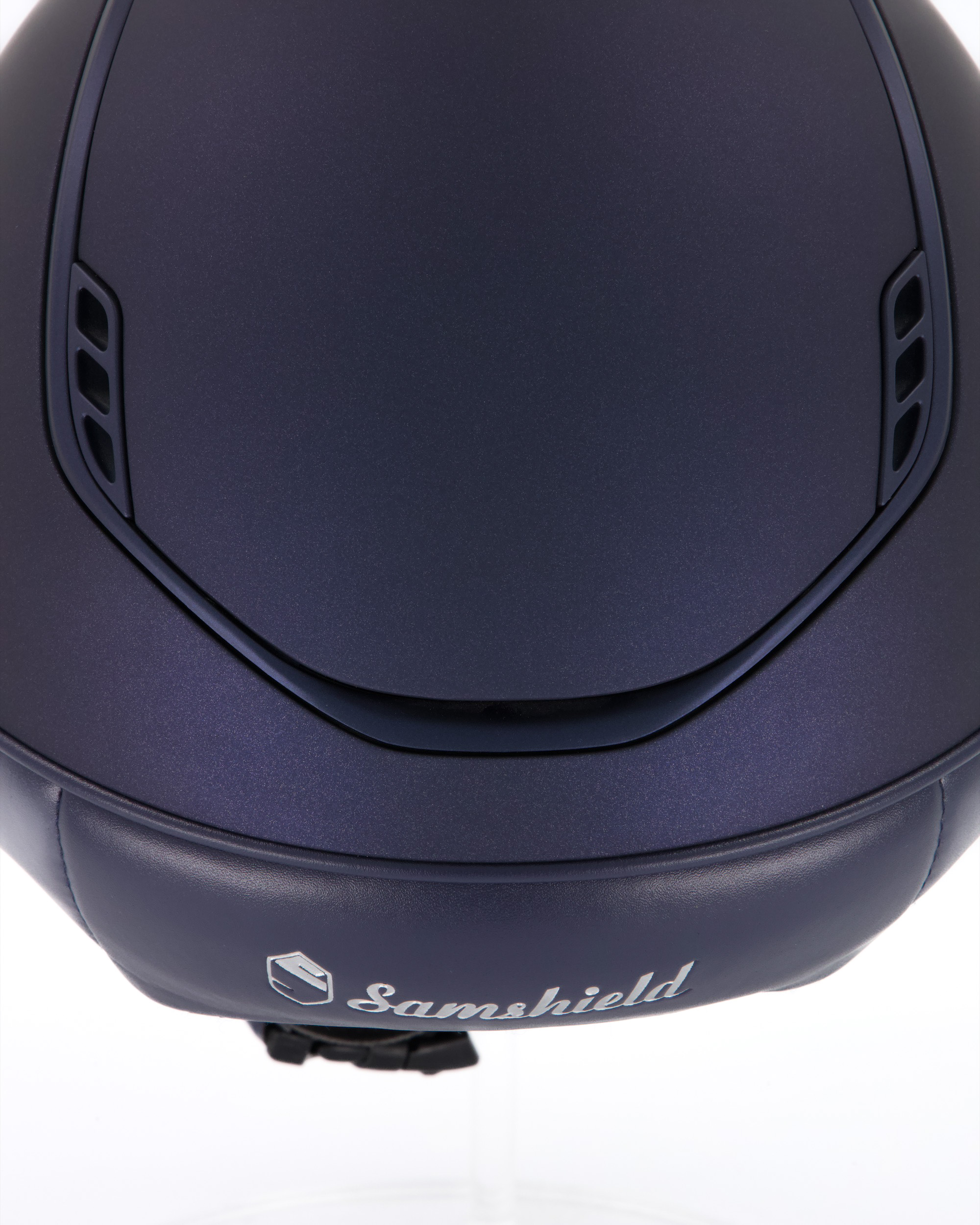 Reithelm 2.0 Miss Shield Shadowmatt Blue, Frontal Band Crystal Fabric Summer Nights, Trim u. Blason Shadowmatt blue