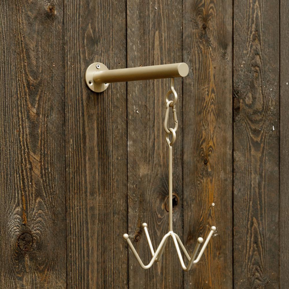 Bridle rack with 4 hooks for wall mounting