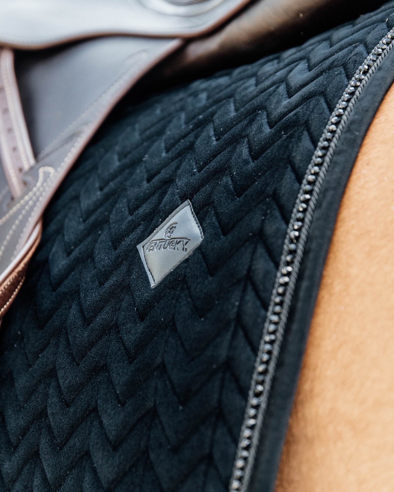 Dressage saddle pad Velvet Pearls