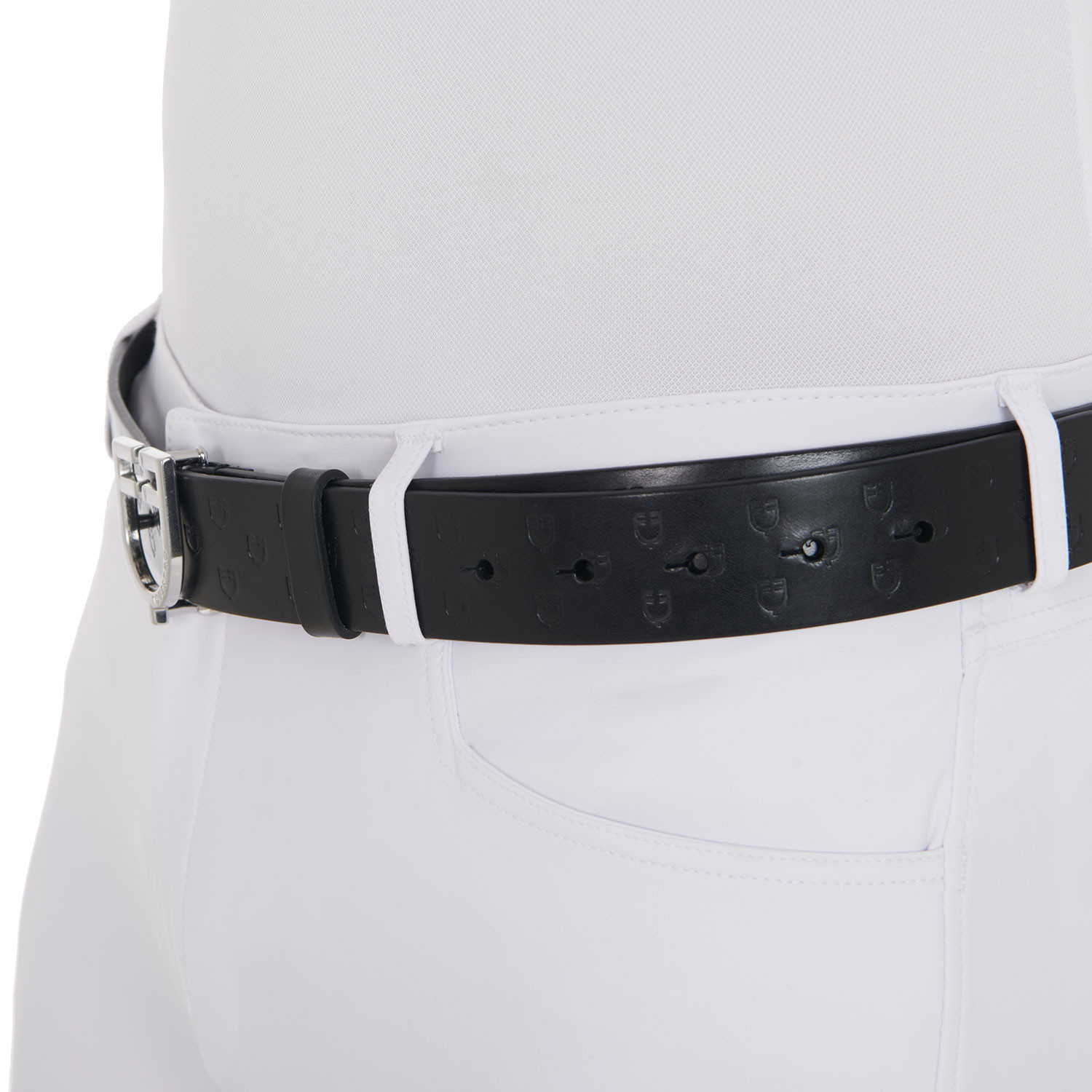 Leder-Gürtel mit Logo-Schnalle