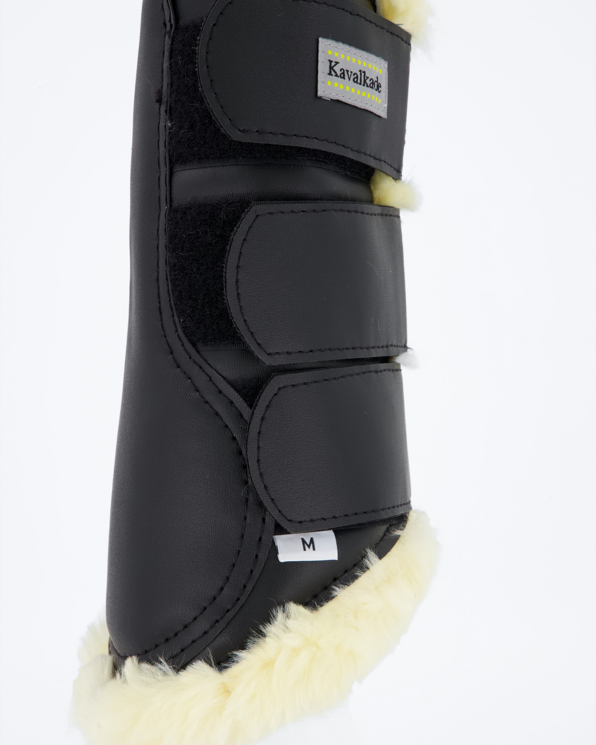 Imitation leather gaiters "Show" - imitation fur