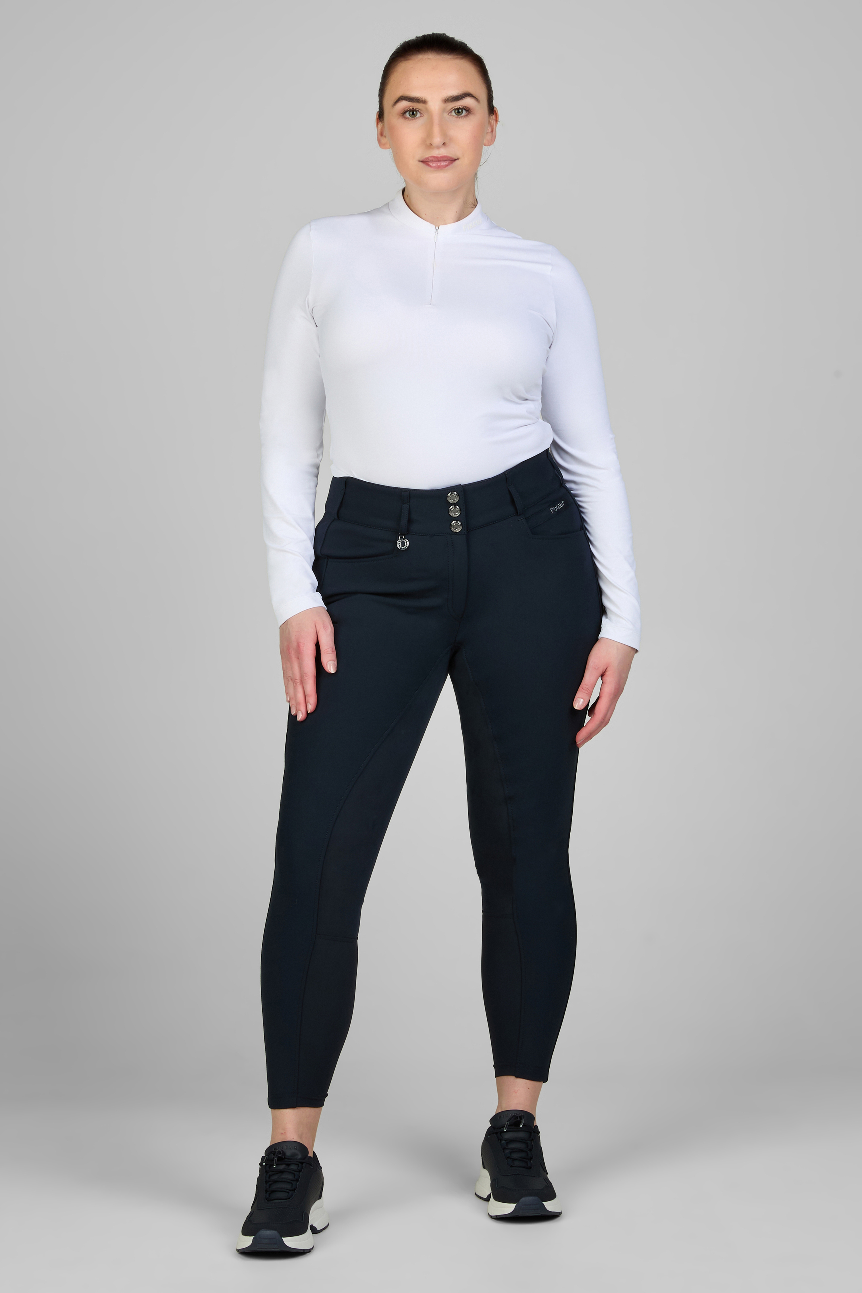 Reithose Damen Candela Kunstleder Ganzbesatz