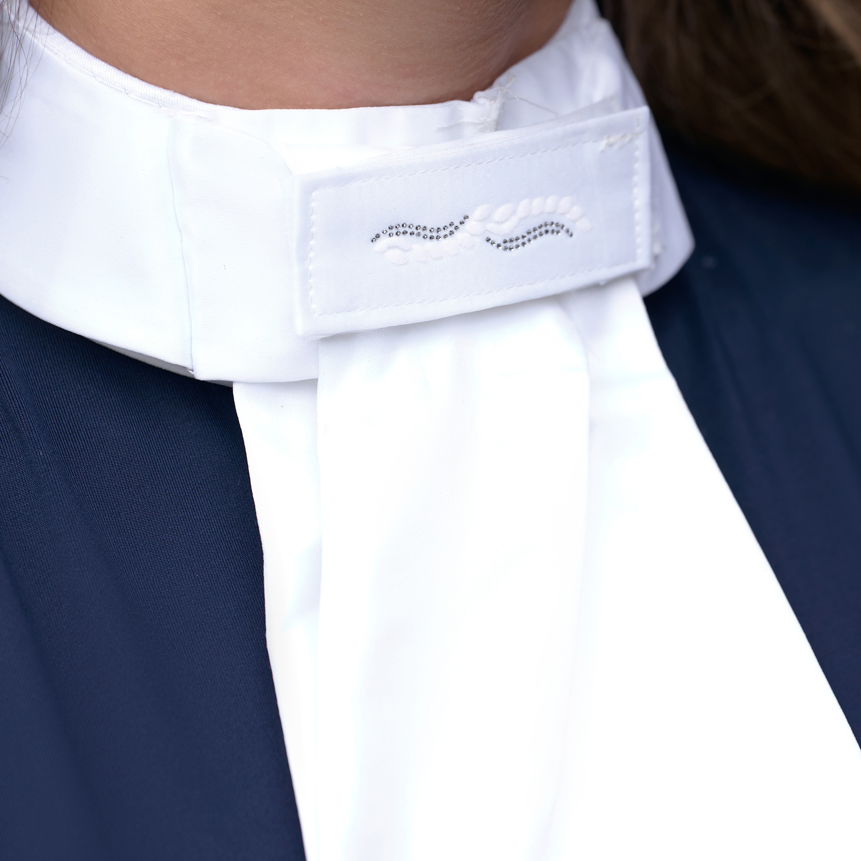 Plastron mit Glitzerklettpatch Basic
