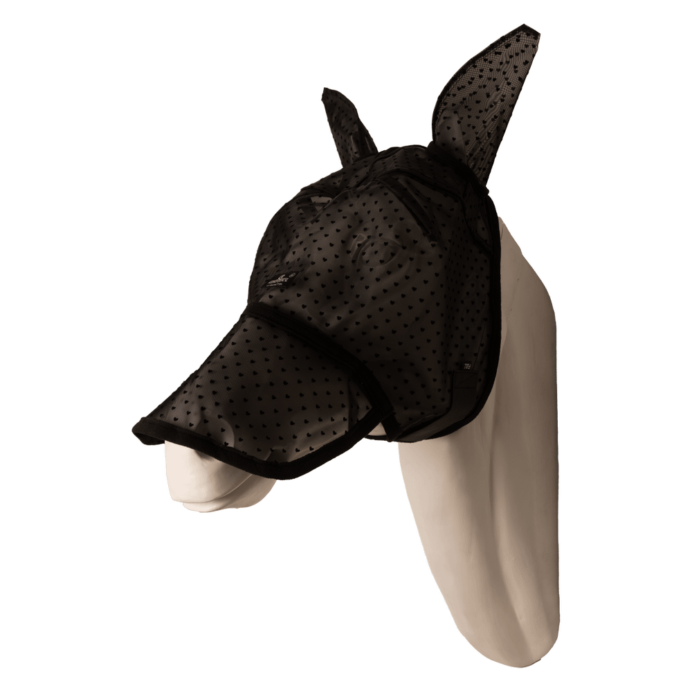 Fliegenmask Heart mit Ohren und Nase
