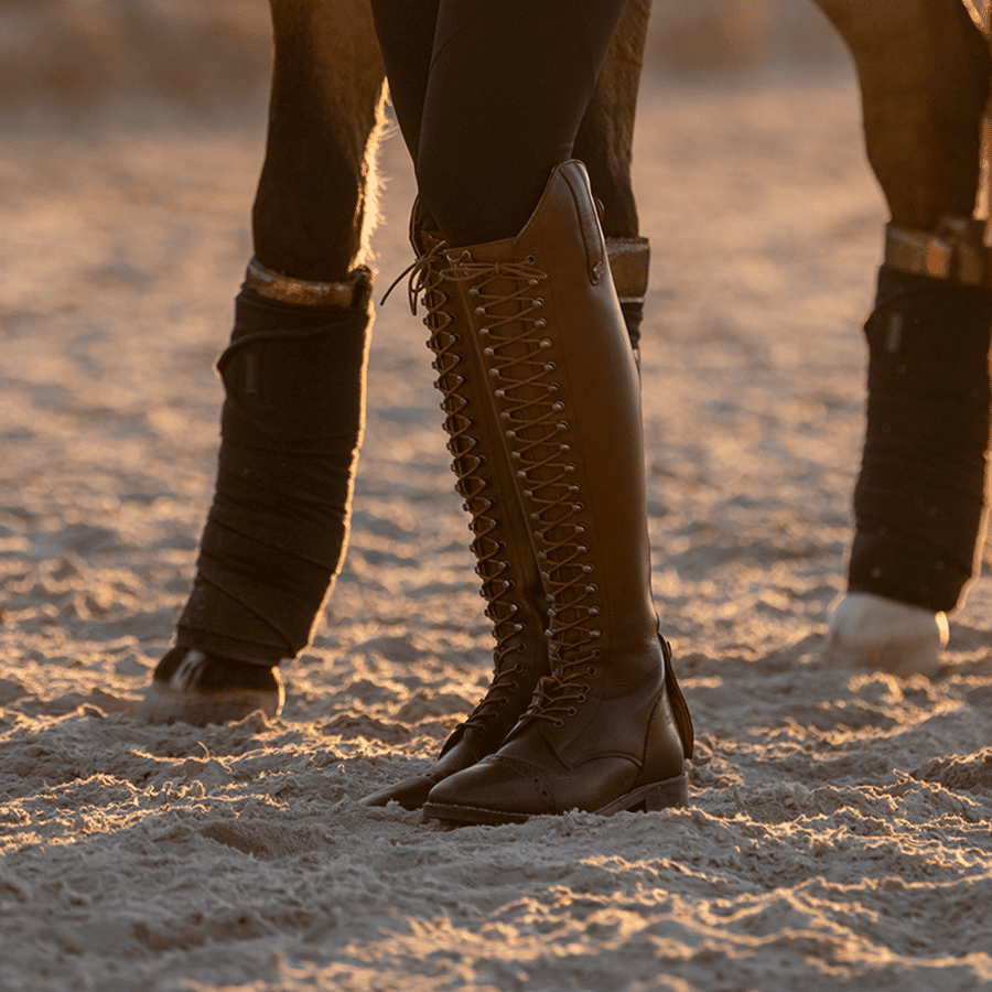 Riding boots Laval Pure Wool in brown