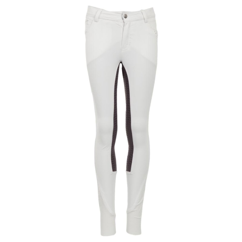 Turnierreithose Navan Kinder Silikonbesatz in Snow White