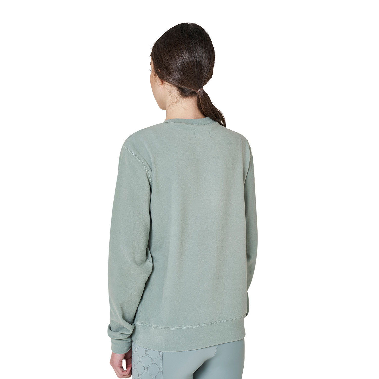 Damen-Fleece-Sweatshirt mit Rundhalsausschnitt