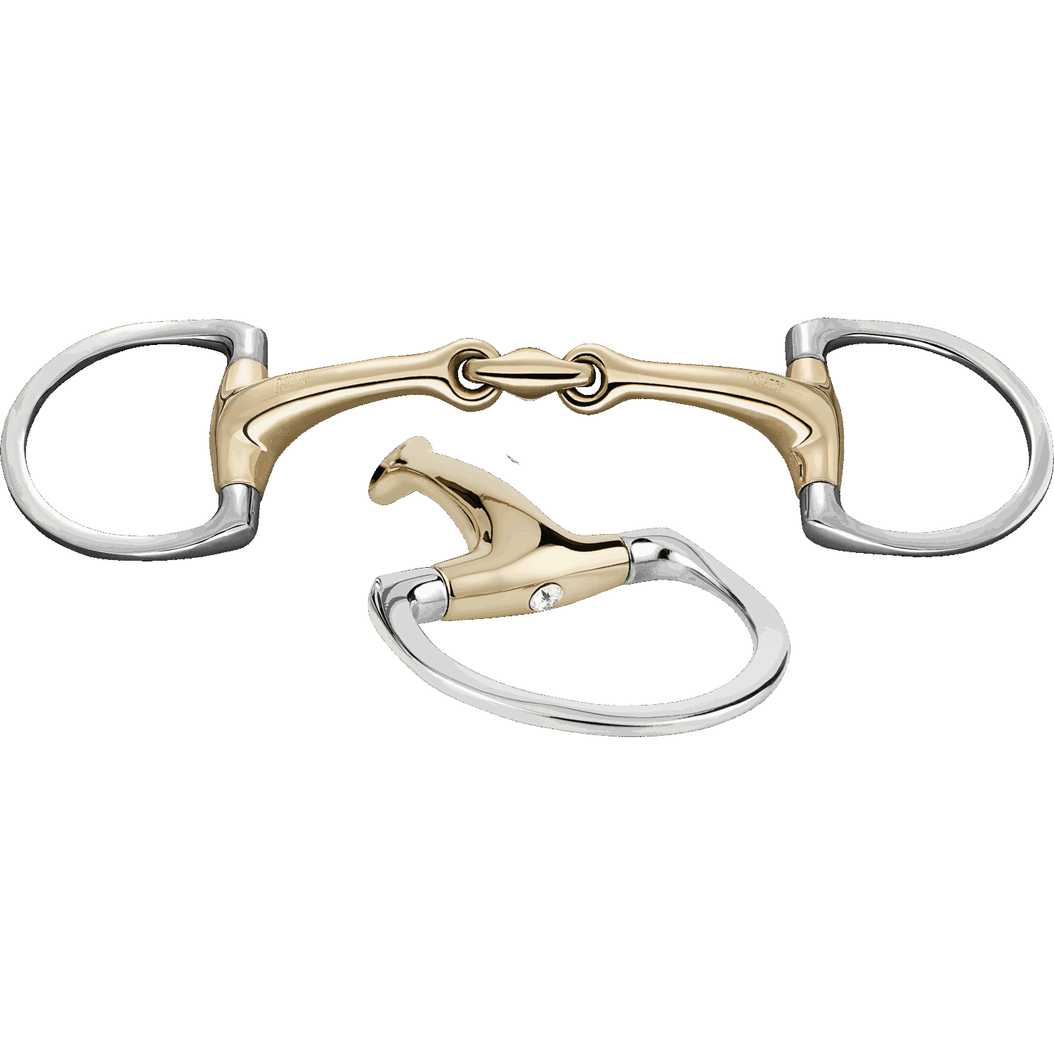 Dynamic RS Olivenkopfgebiss mit D-förmigem Ring 16 mm doppelt gebrochen - Sensogan