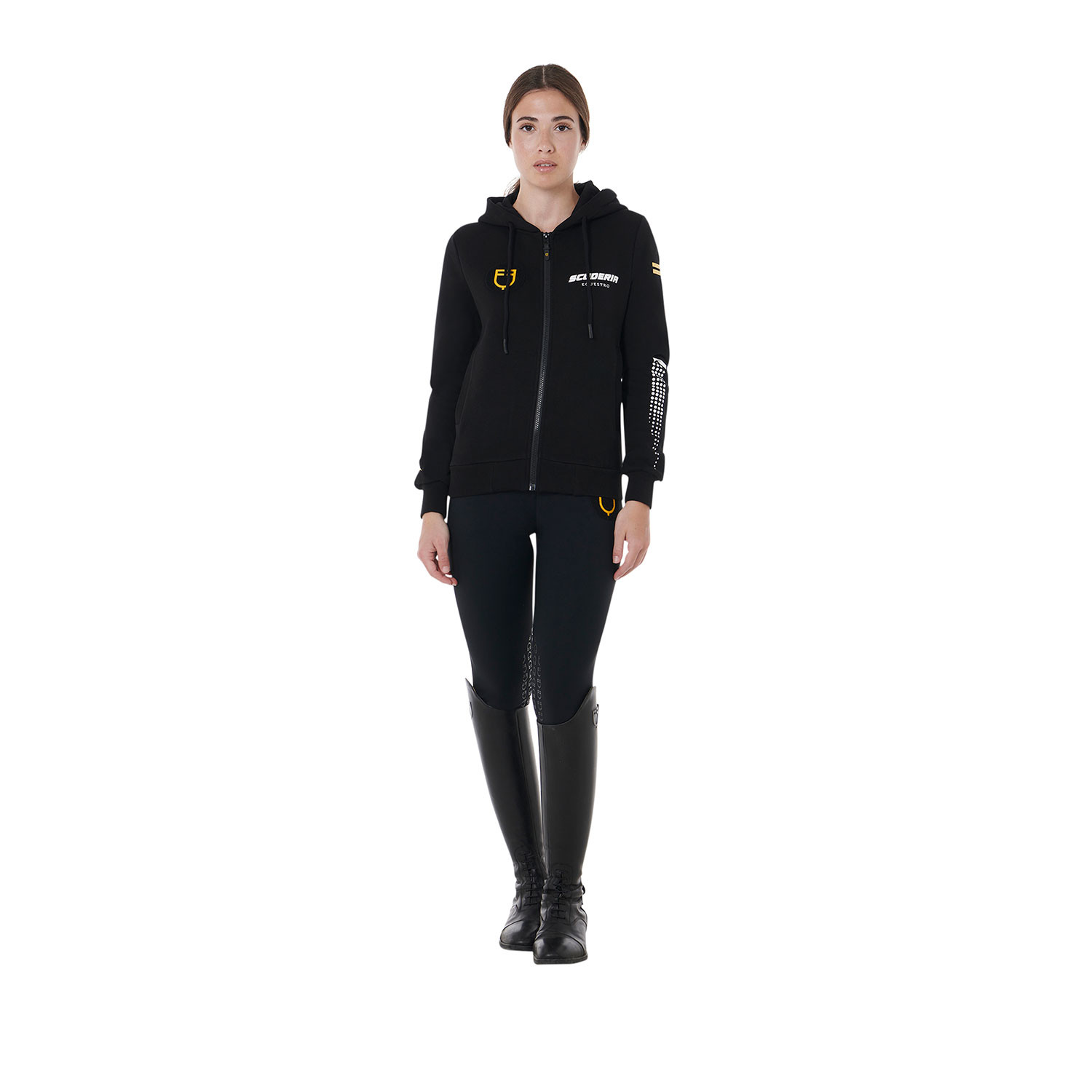 Scuderia Damen-Kapuzensweatshirt aus French Terry