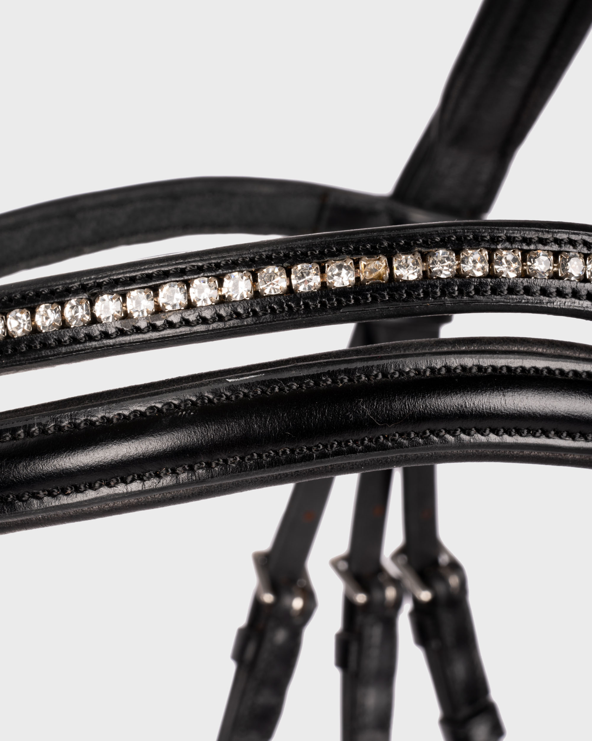 Anatomische Trense Seattle in black patent/silver mit Lack