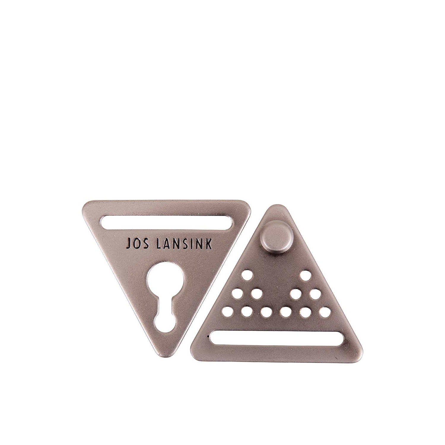 JL Designschnalle in Matt Silver Finish
