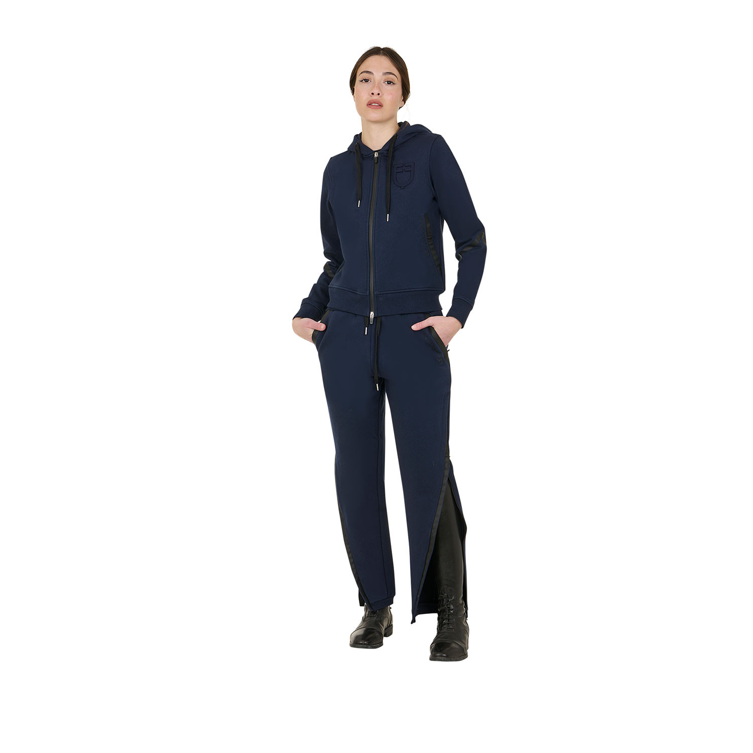 Hoodie Institutional für Damen mit Frontreißverschluss