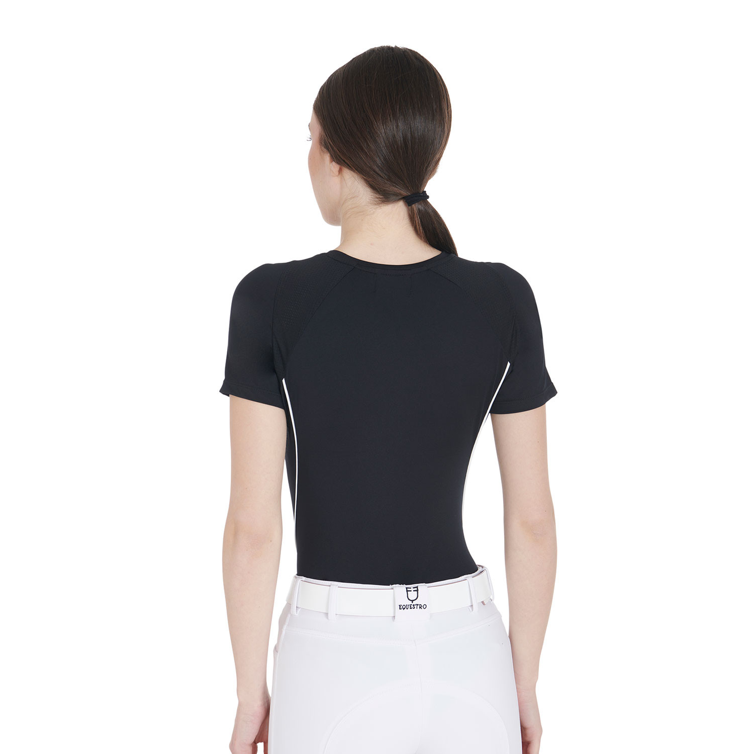 Damen-Trainingsshirt Slim Fit technisch