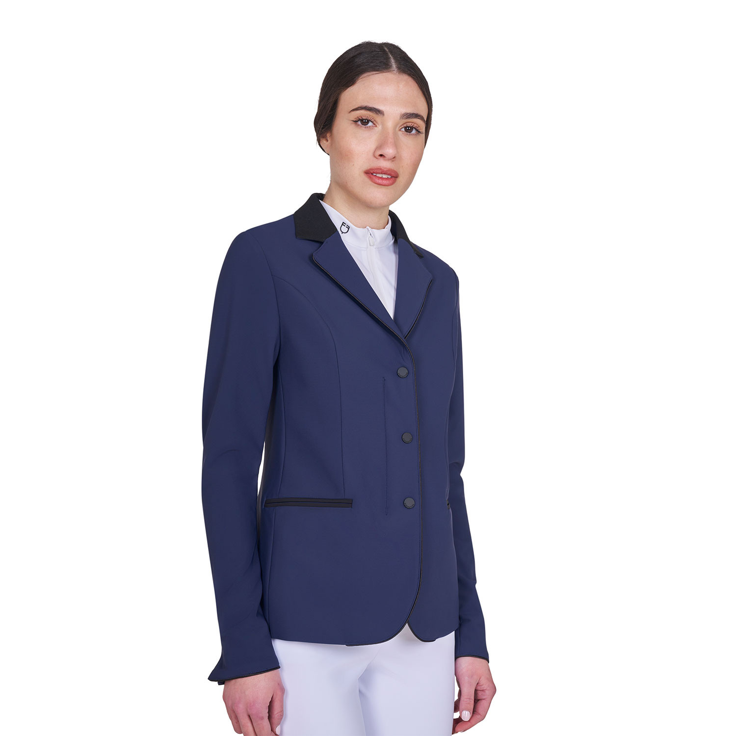 Damen-Turnierjacket mit Reißverschluss und Knöpfen