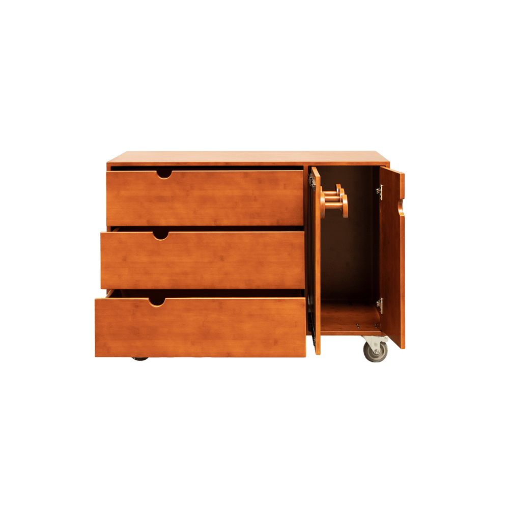 Saddle cabinet with 3 drawers and bridle rack