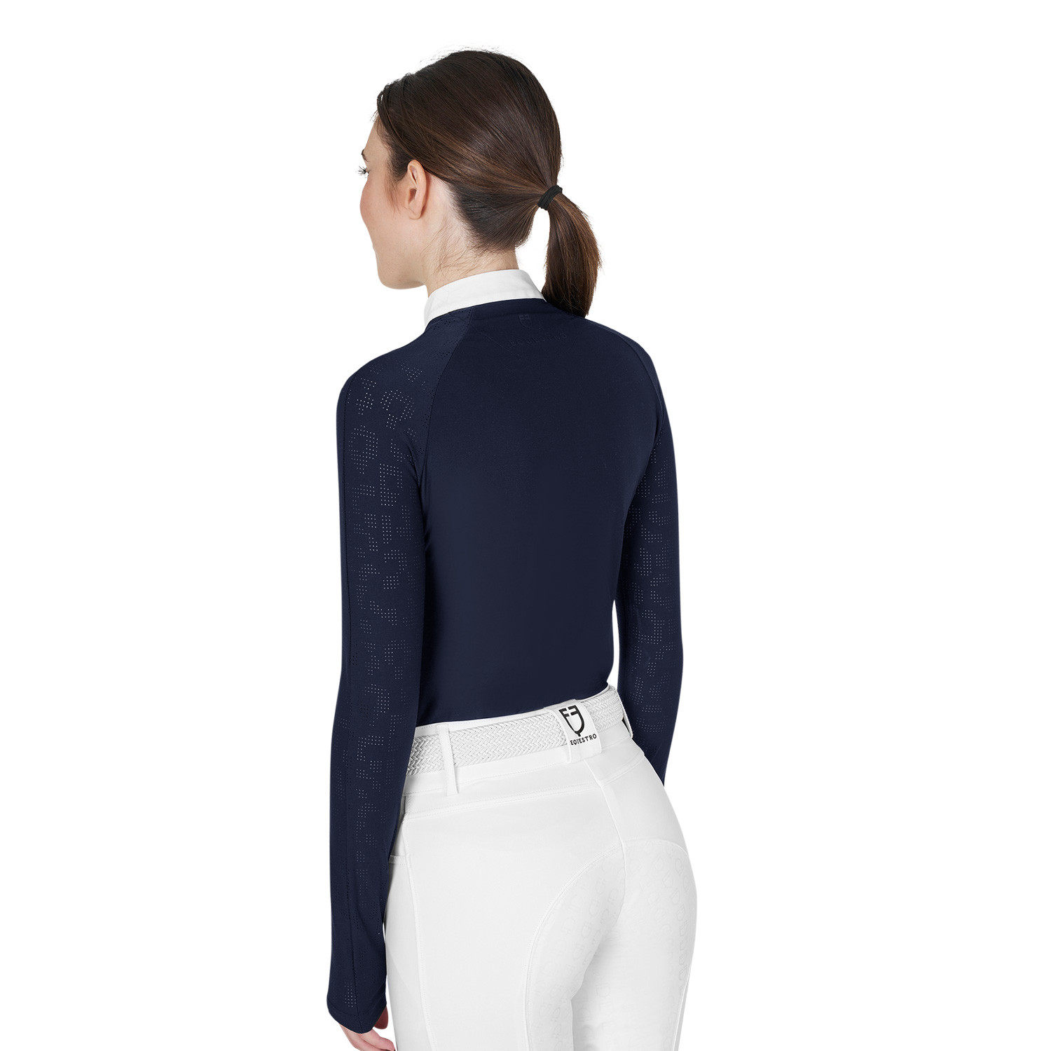 Schmal geschnittenes Turnier-Poloshirt für Damen mit Mesh-Einsätzen