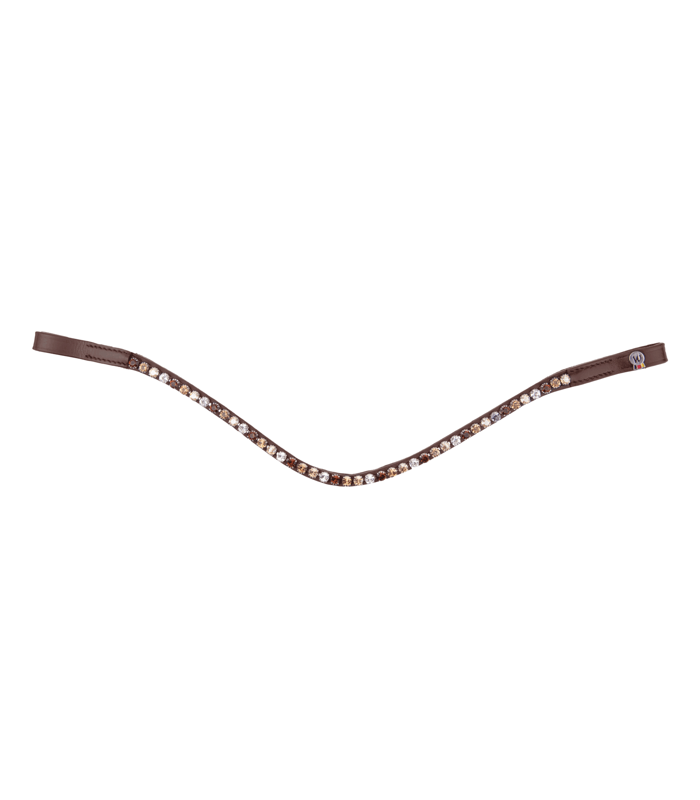 Browband X-Line Glam, brown/gold/beige/silver, brown