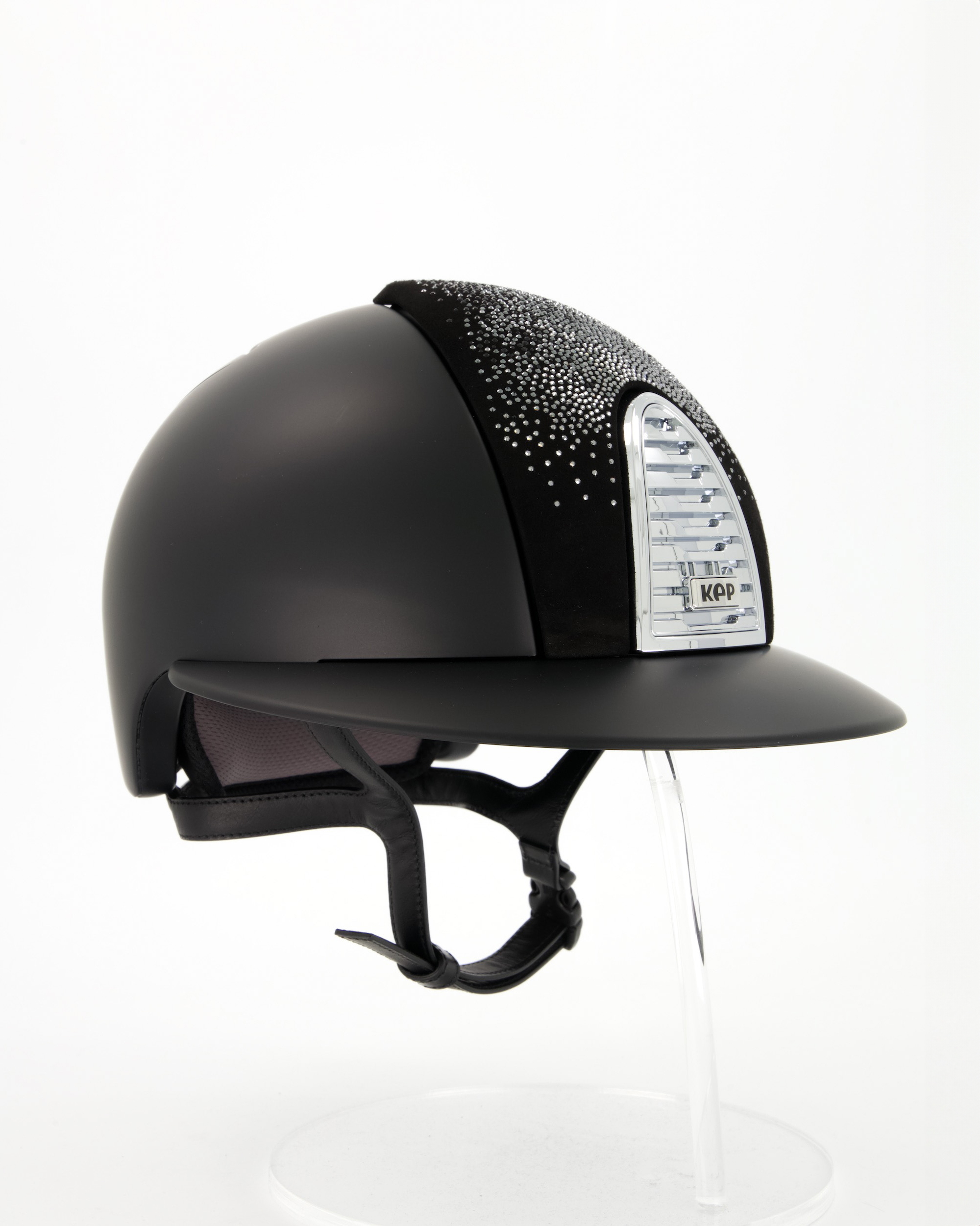 Reithelm Cromo 2.0 Textile Polo Suede Black Silver in schwarz