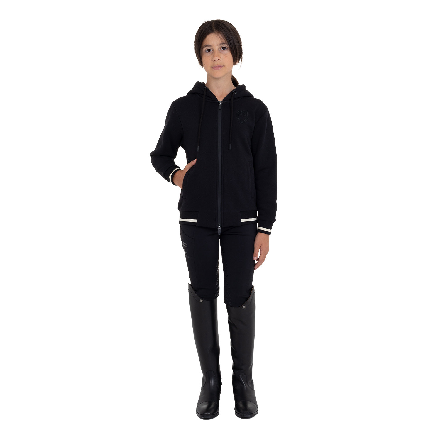 Unisex-Kinder-Hoodie mit Frontreißverschluss
