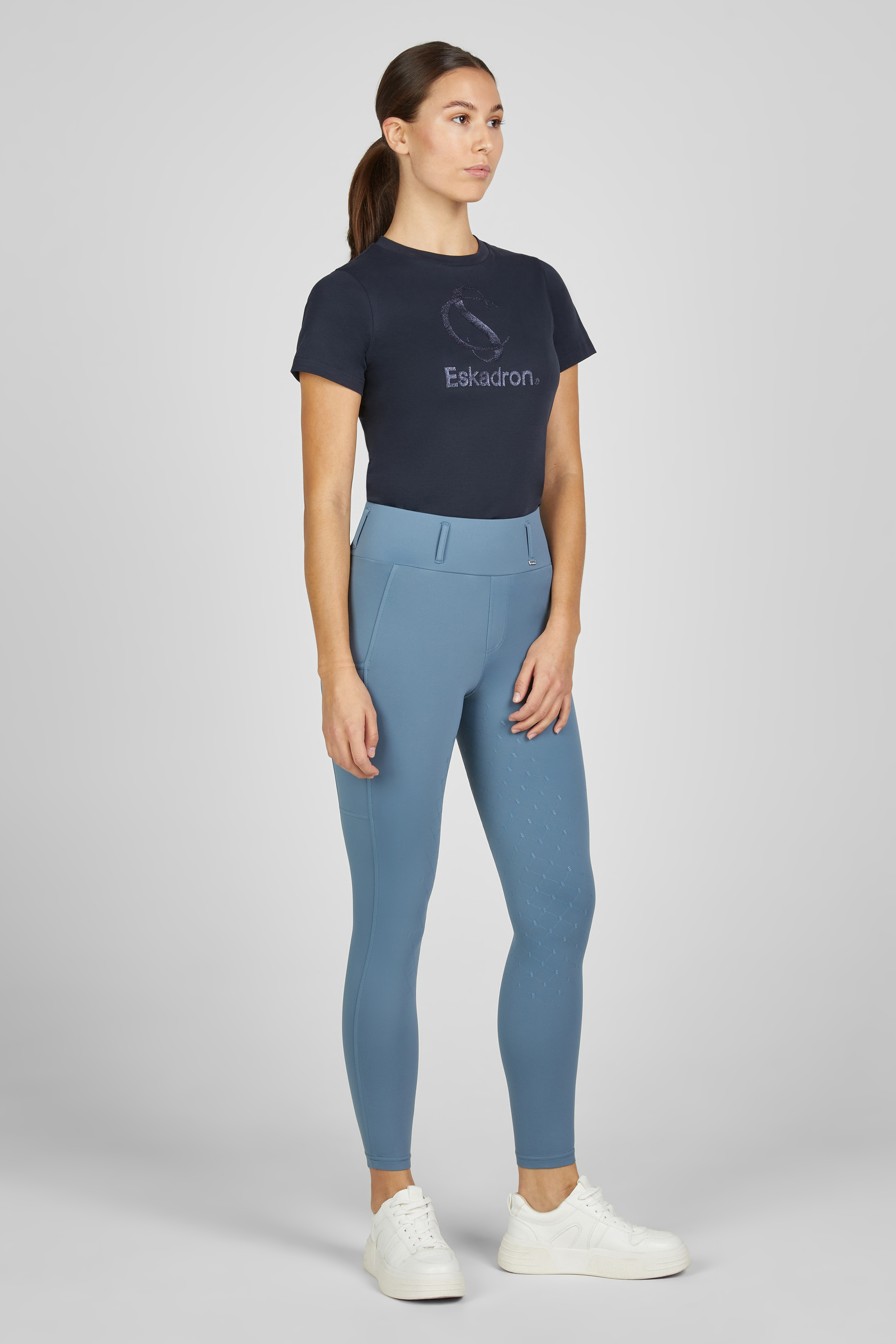 Reitleggins Damen Classic Sports Vollgrip