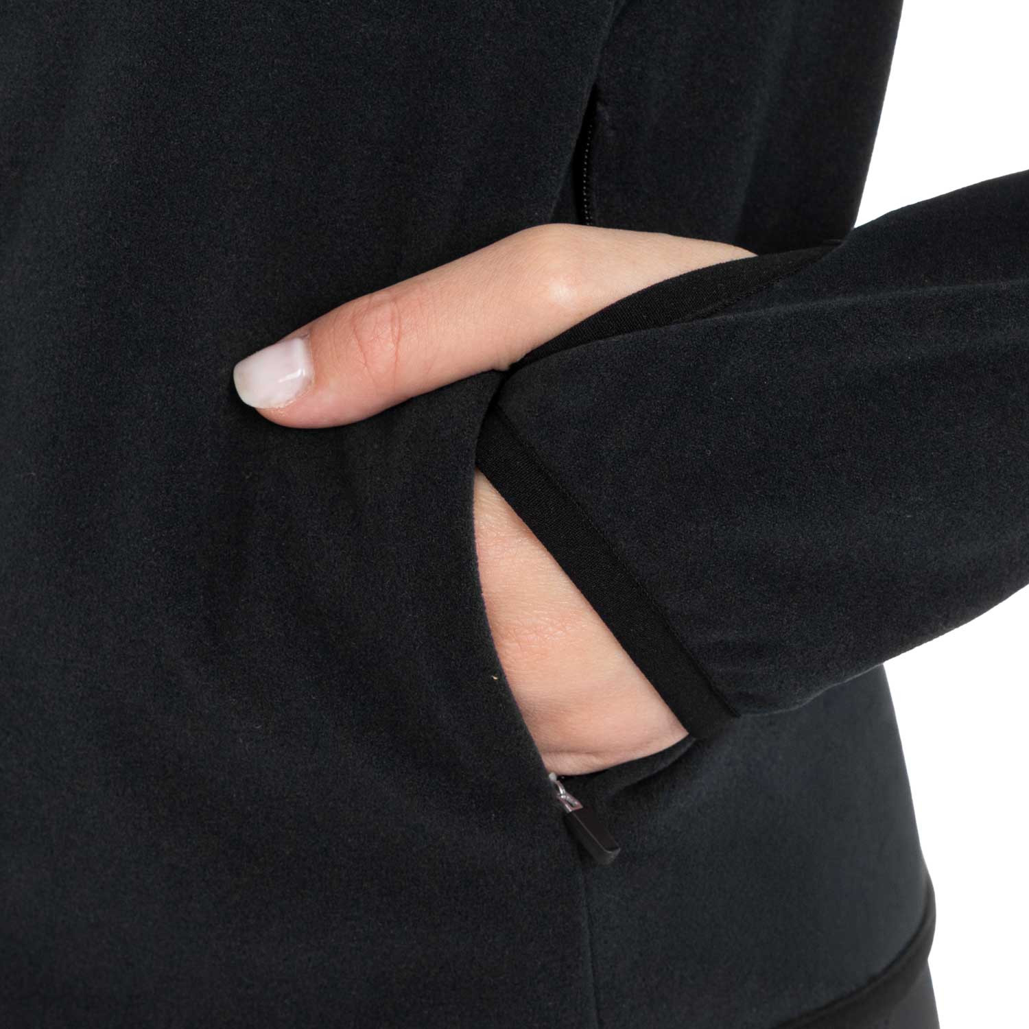 Damen-Fleece-Sweatshirt mit Reißverschluss