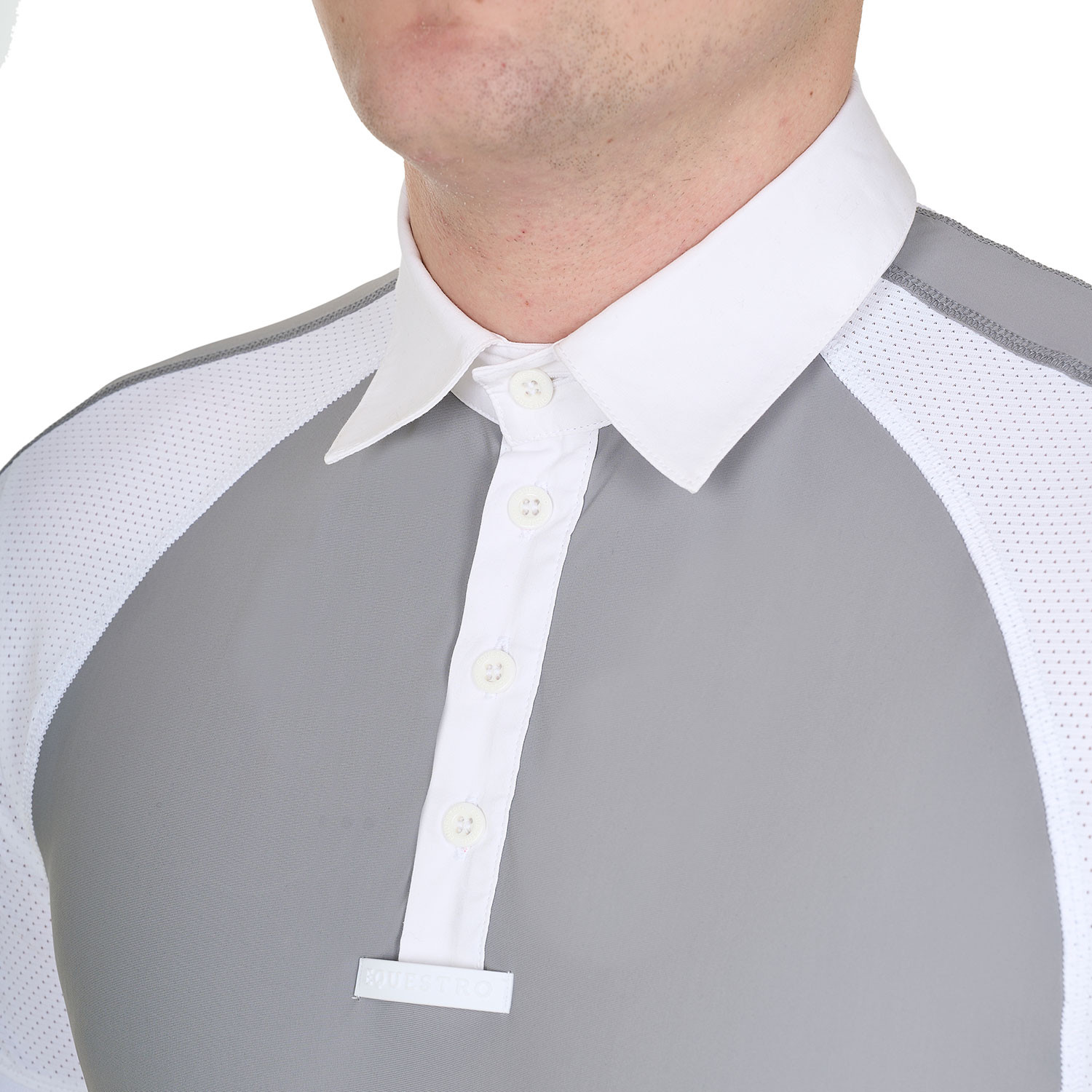 Schmal geschnittenes Turnier-Poloshirt für Herren mit vier Knöpfen
