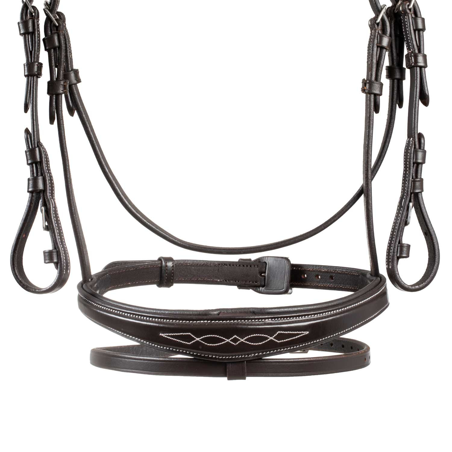 Trense aus weichem, gestepptem Leder