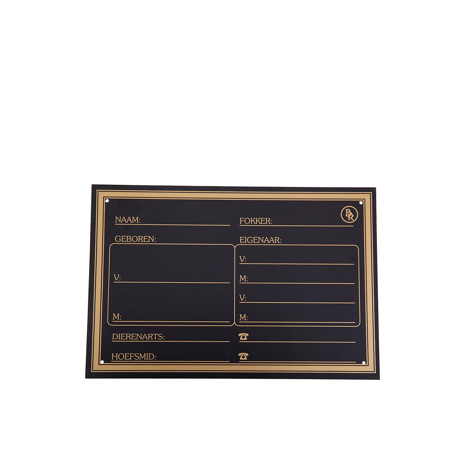 Stalltafel NL in schwarz