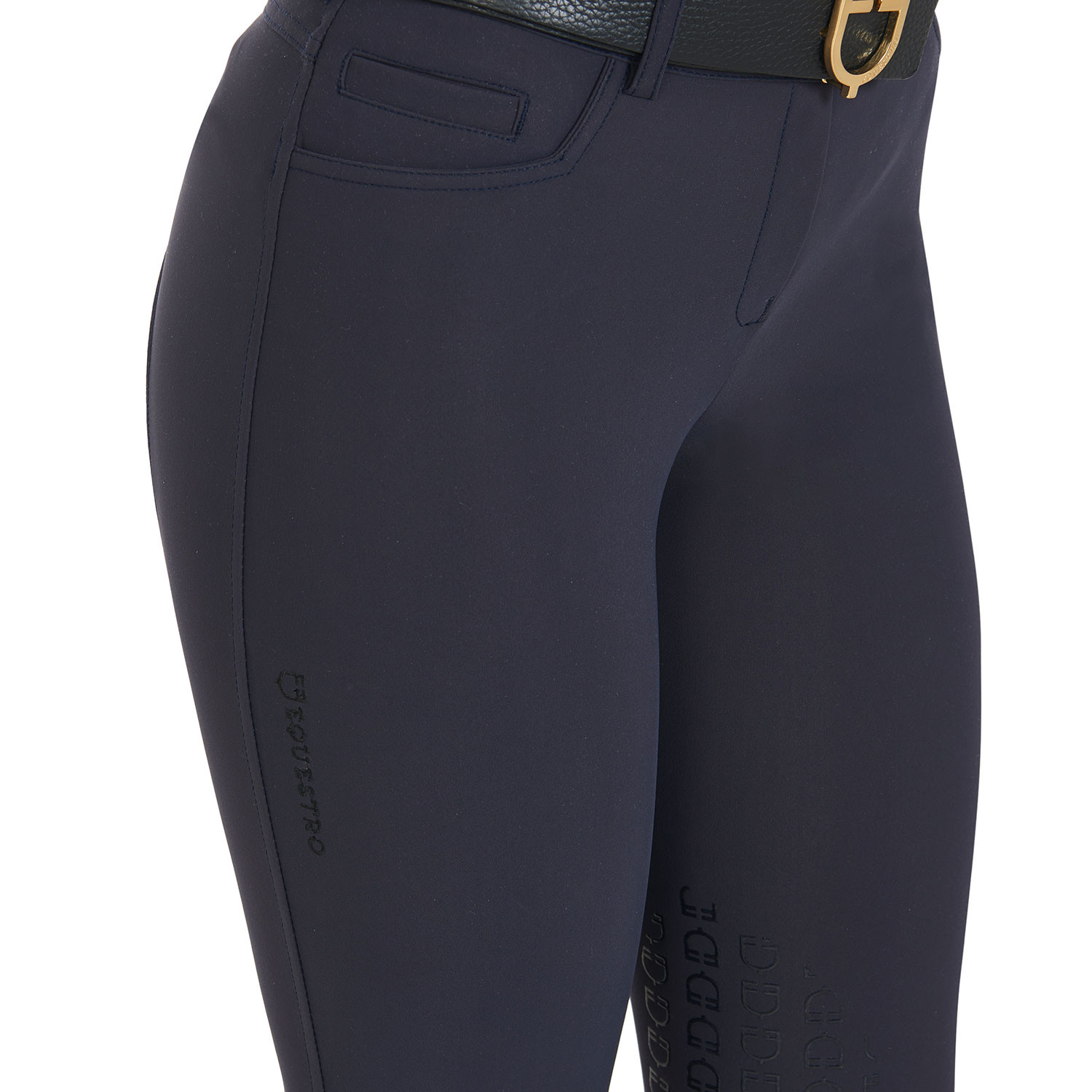 Schmale Damen-Grip-Reithose mit Logo