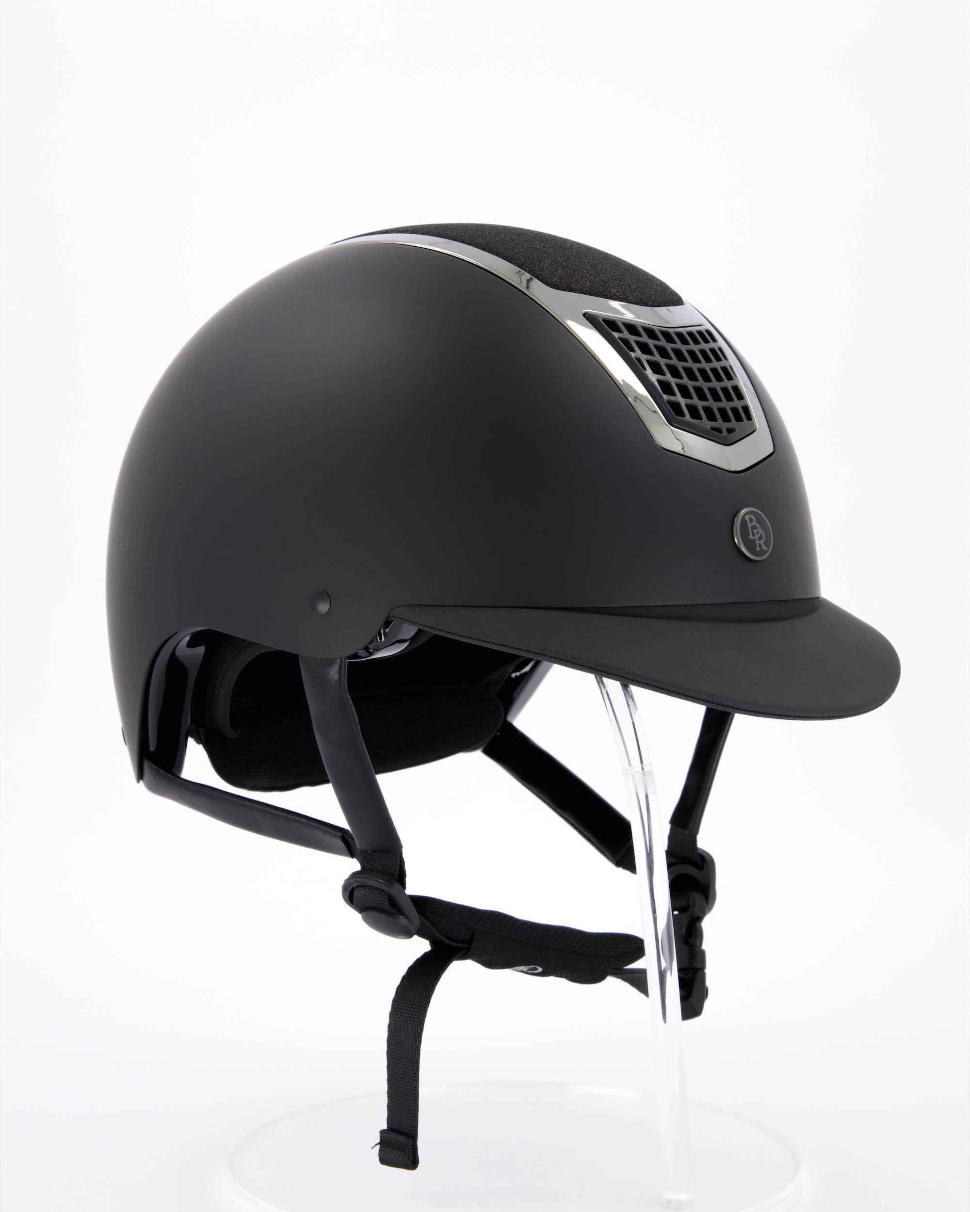 Riding helmet Lambda Glitter in black/gunmetal